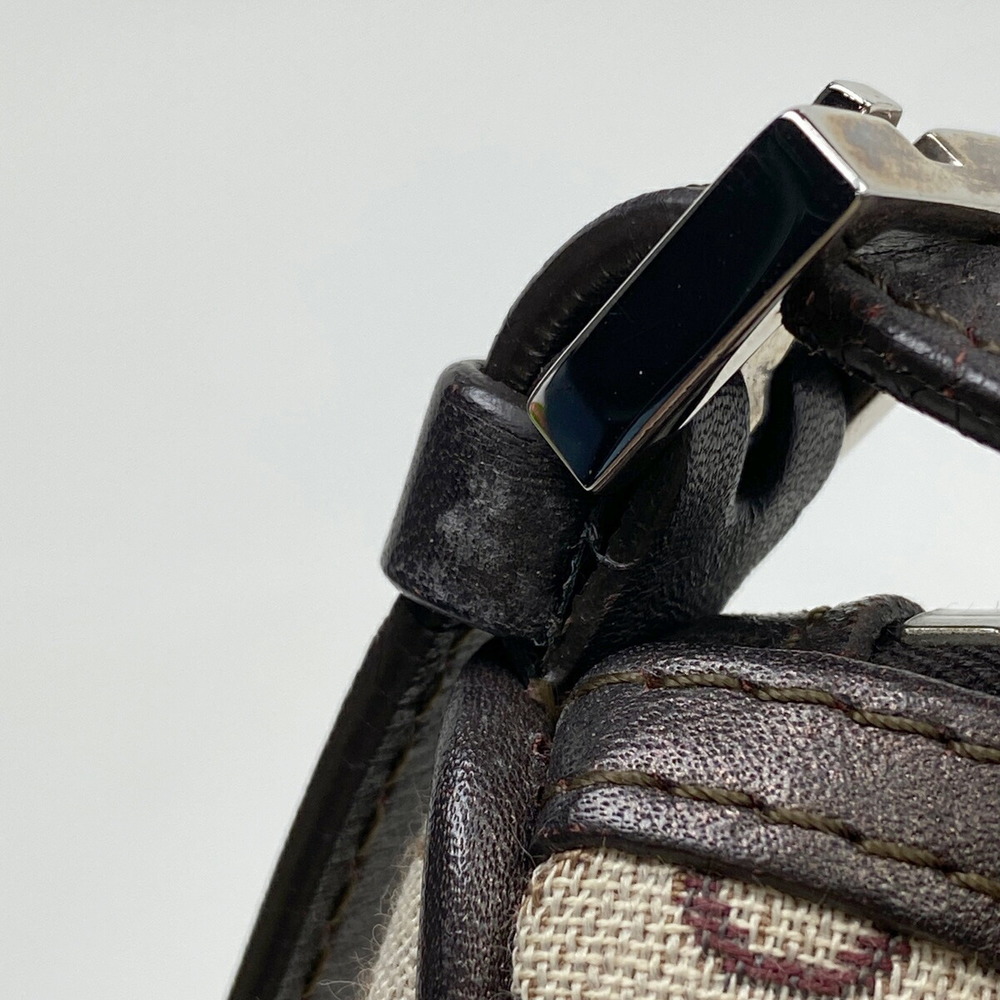 Celine C Macadam Pattern Canvas Shoulder Handbag … - image 4